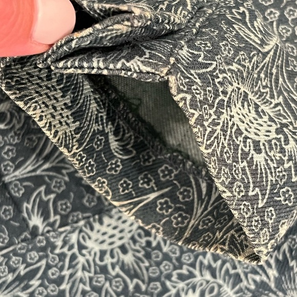 Laura Ashley Dress US Size 12 Edwardian Sailor Green Floral Cotton Wool VTG 80"s - Picture 5 of 11